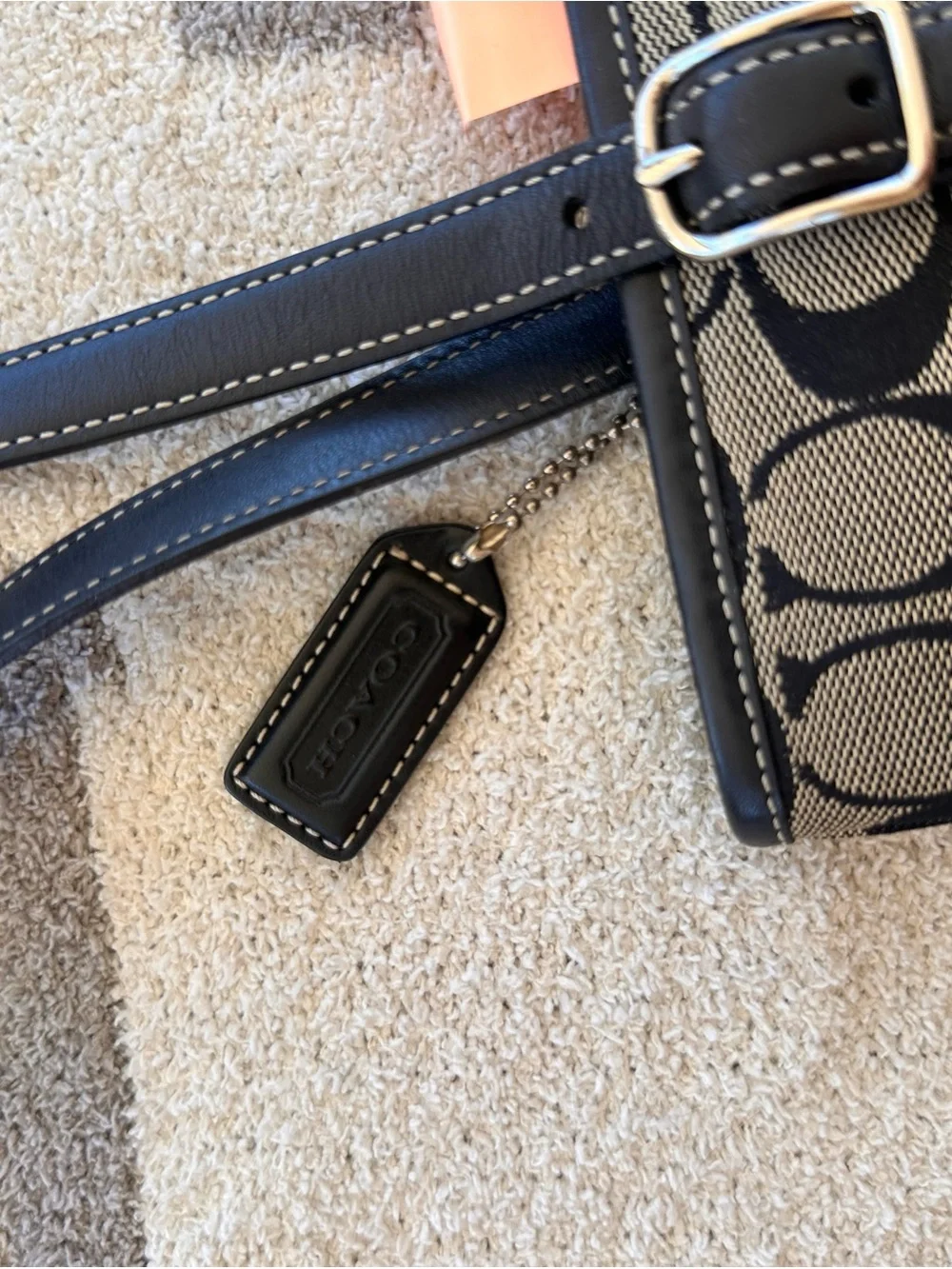 Coach Canvas Tote in Black “Hampton “ tote y2k